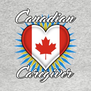 Canada Caregiver (white font) T-Shirt